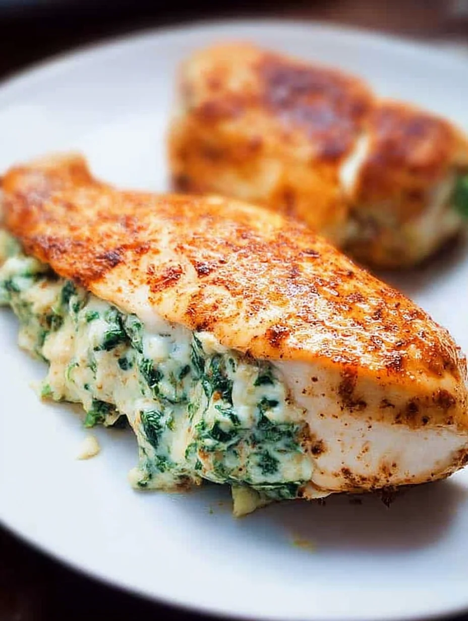 Spinach Stuffed Chicken Breasts
