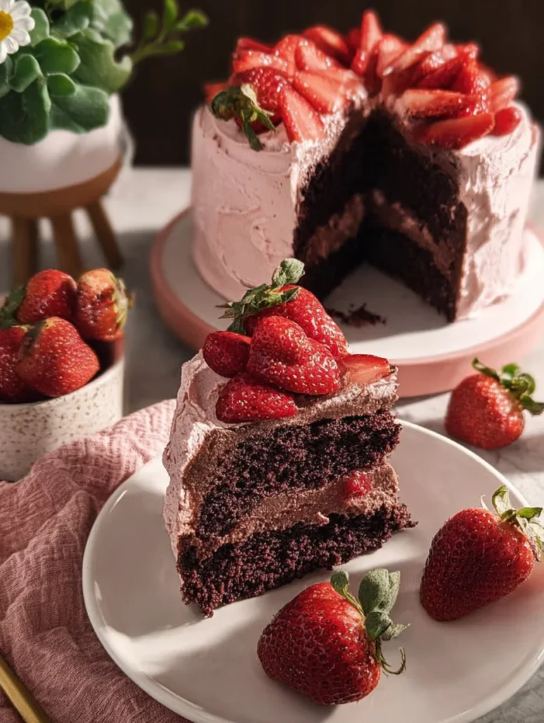 Strawberry Chocolate Cake