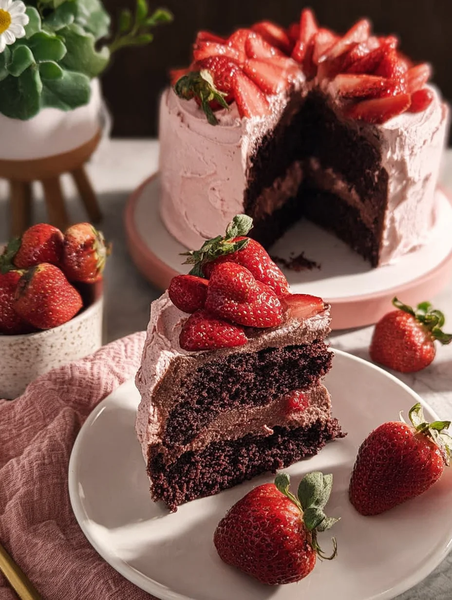 Strawberry Chocolate Cake