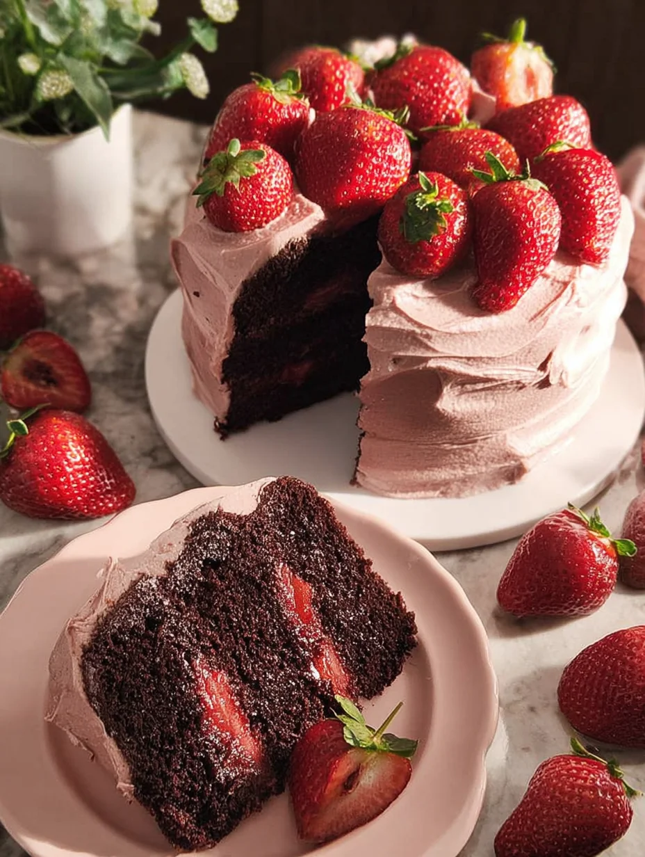 Strawberry Chocolate Cake