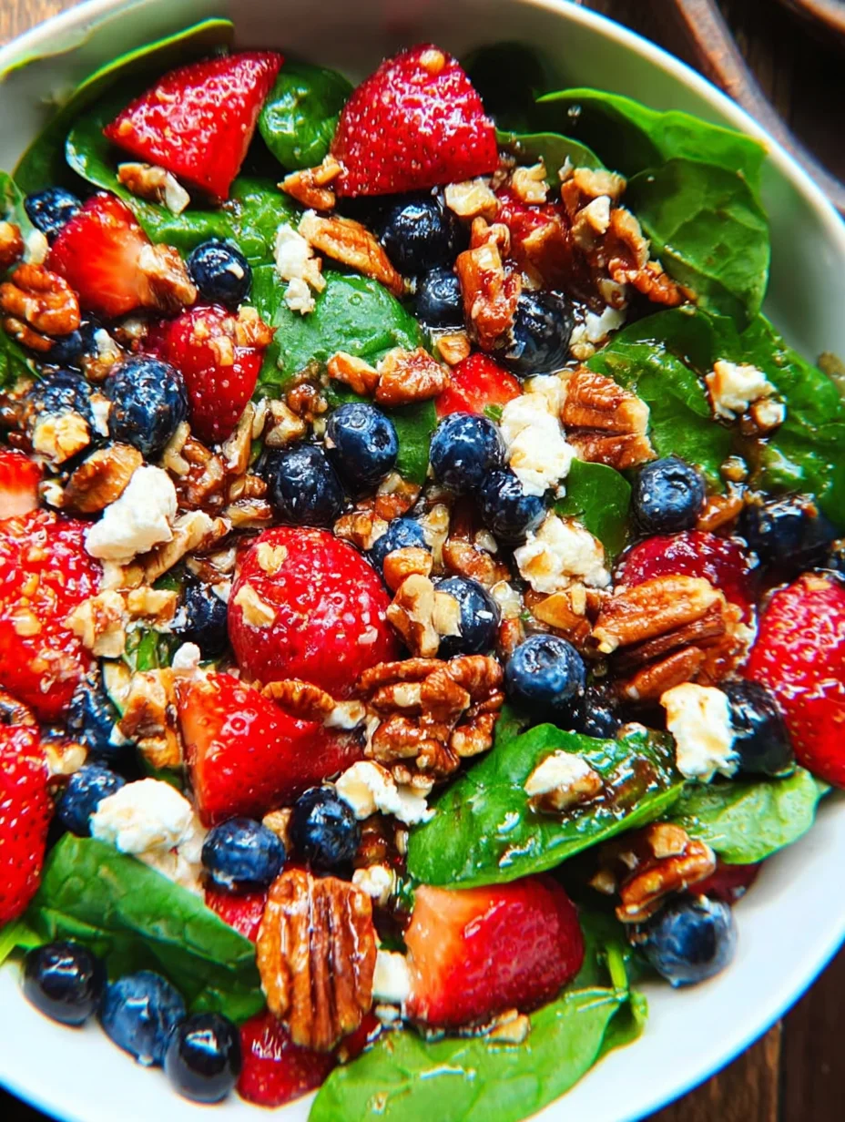 Strawberry Spinach Salad