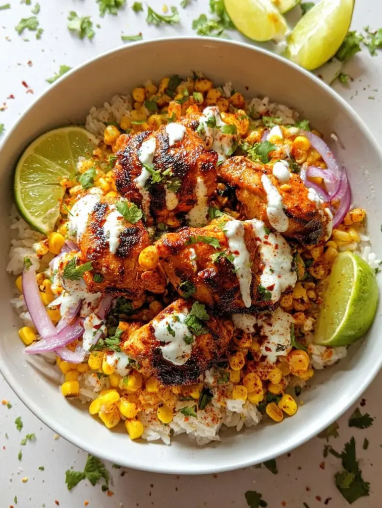 Street Corn Chicken Rice Bowl
