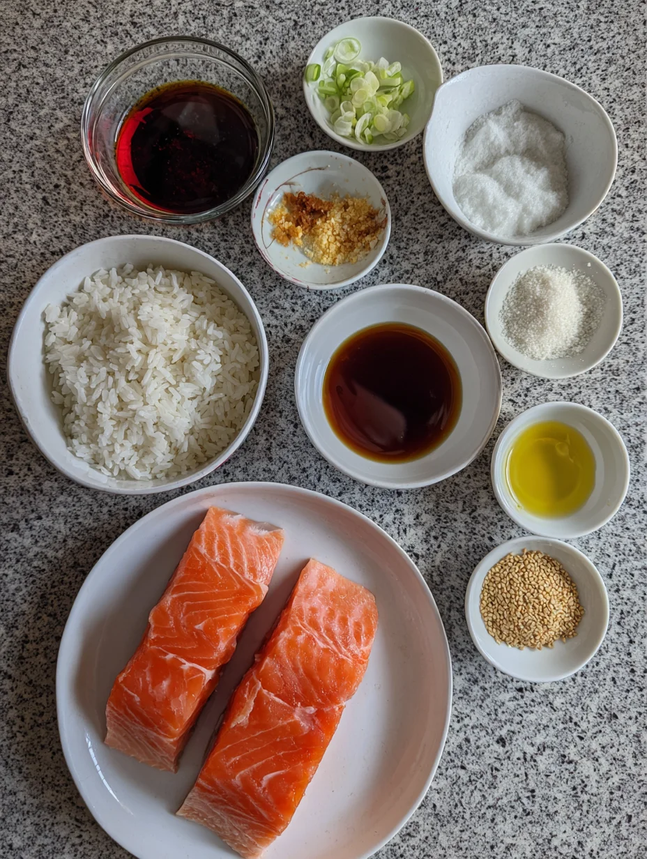 Teriyaki Salmon Sushi Bowl