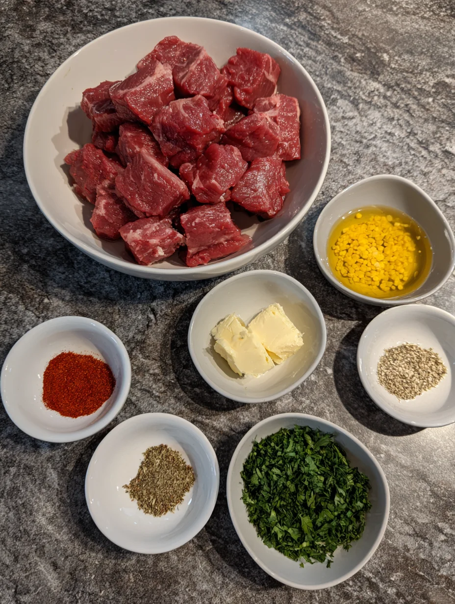 Air Fryer Garlic Butter Steak Bites