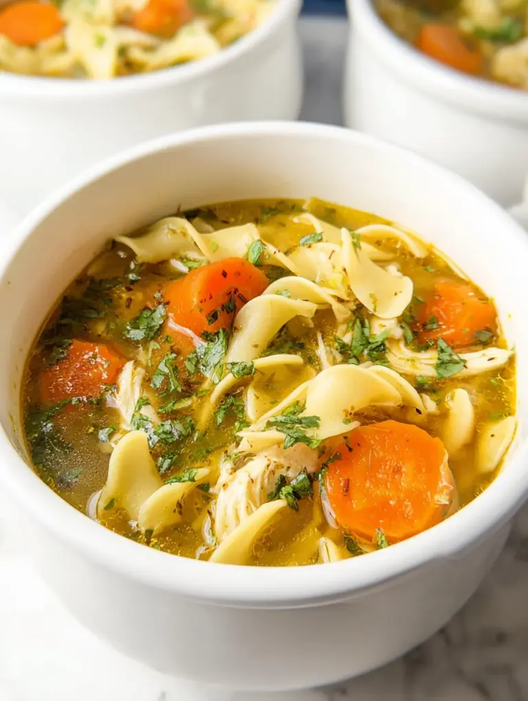 Best Chicken Noodle Soup with Egg Noodles