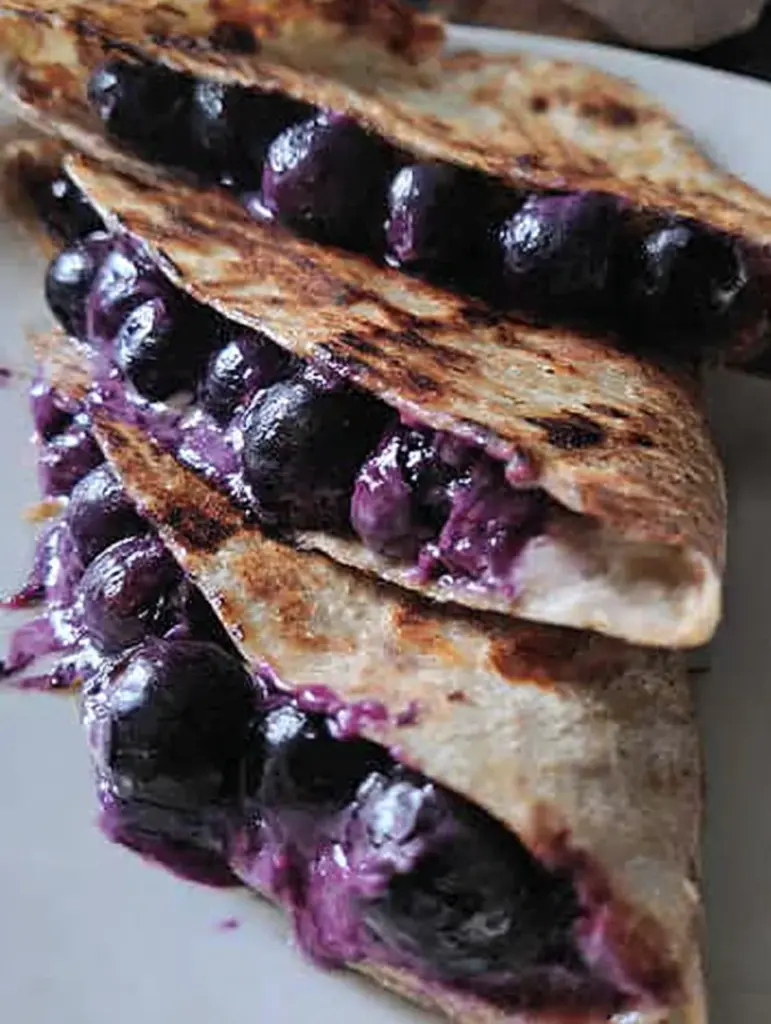 Blueberry Breakfast Quesadilla