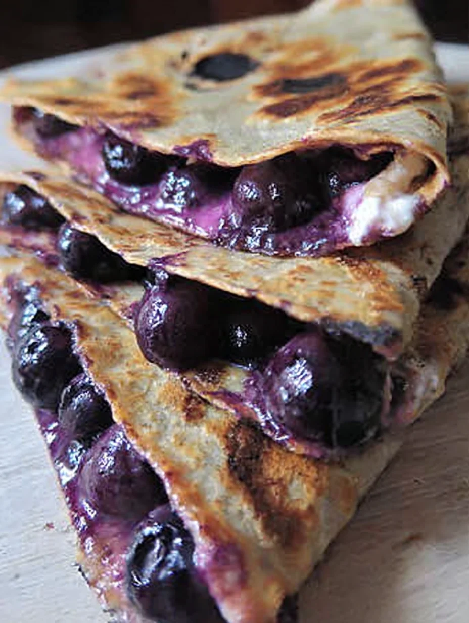 Blueberry Breakfast Quesadilla
