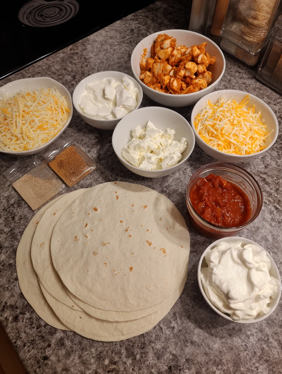 Cheesy Garlic Chicken Wraps