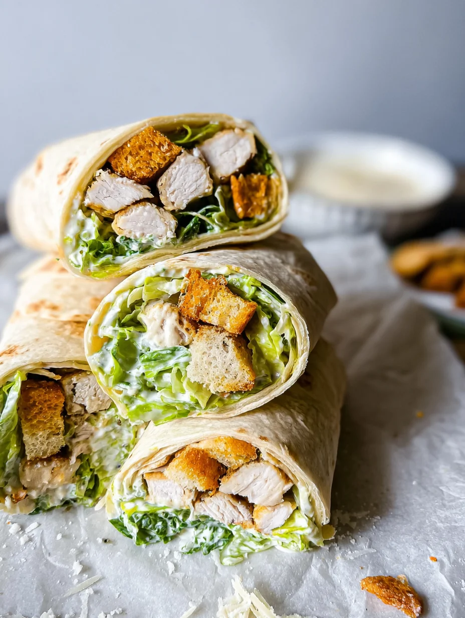 Chicken Caesar Wraps