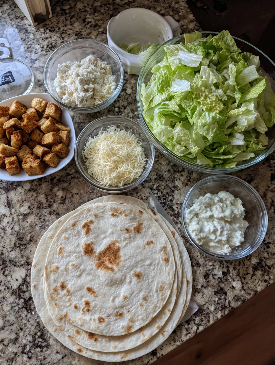 Chicken Caesar Wraps