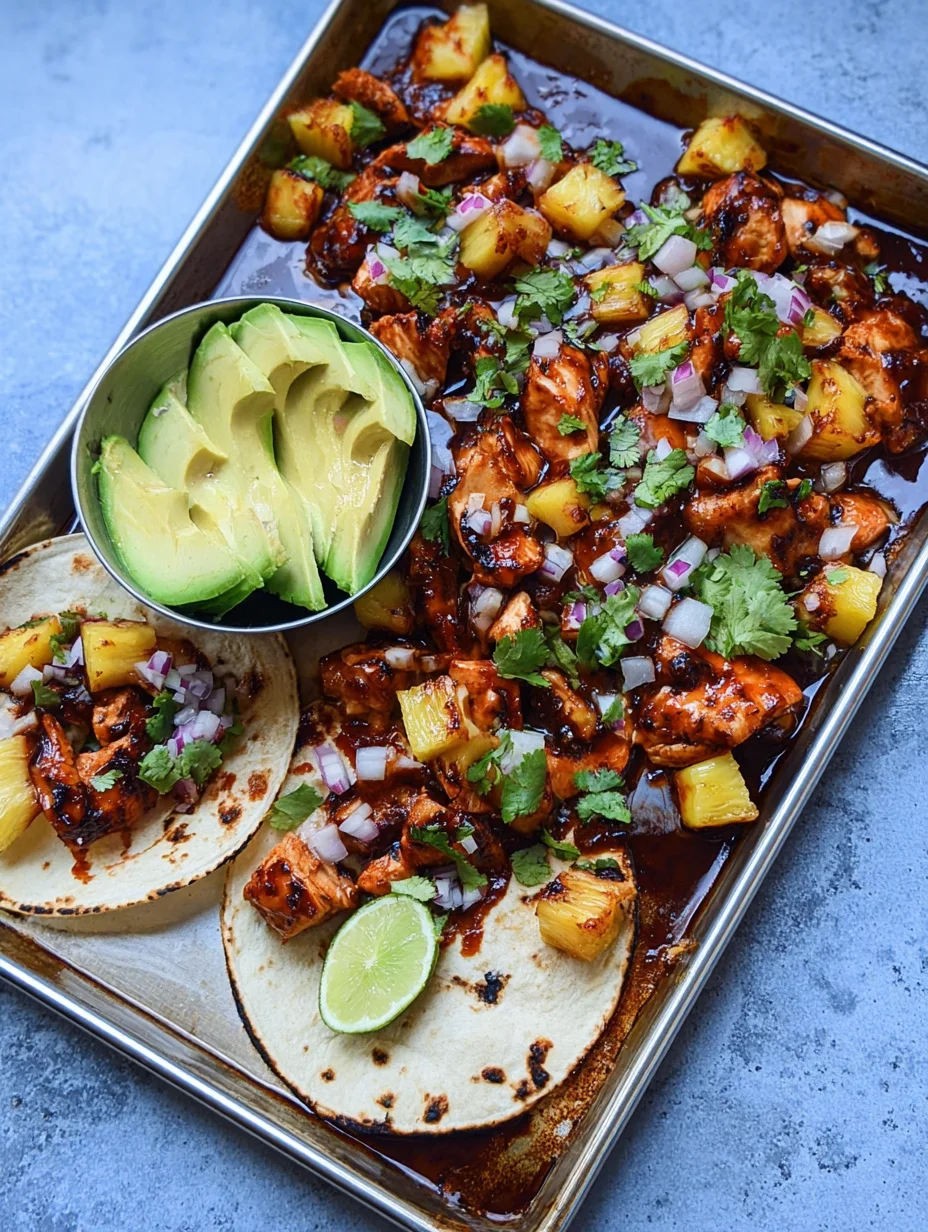 Chicken Pineapple Tacos