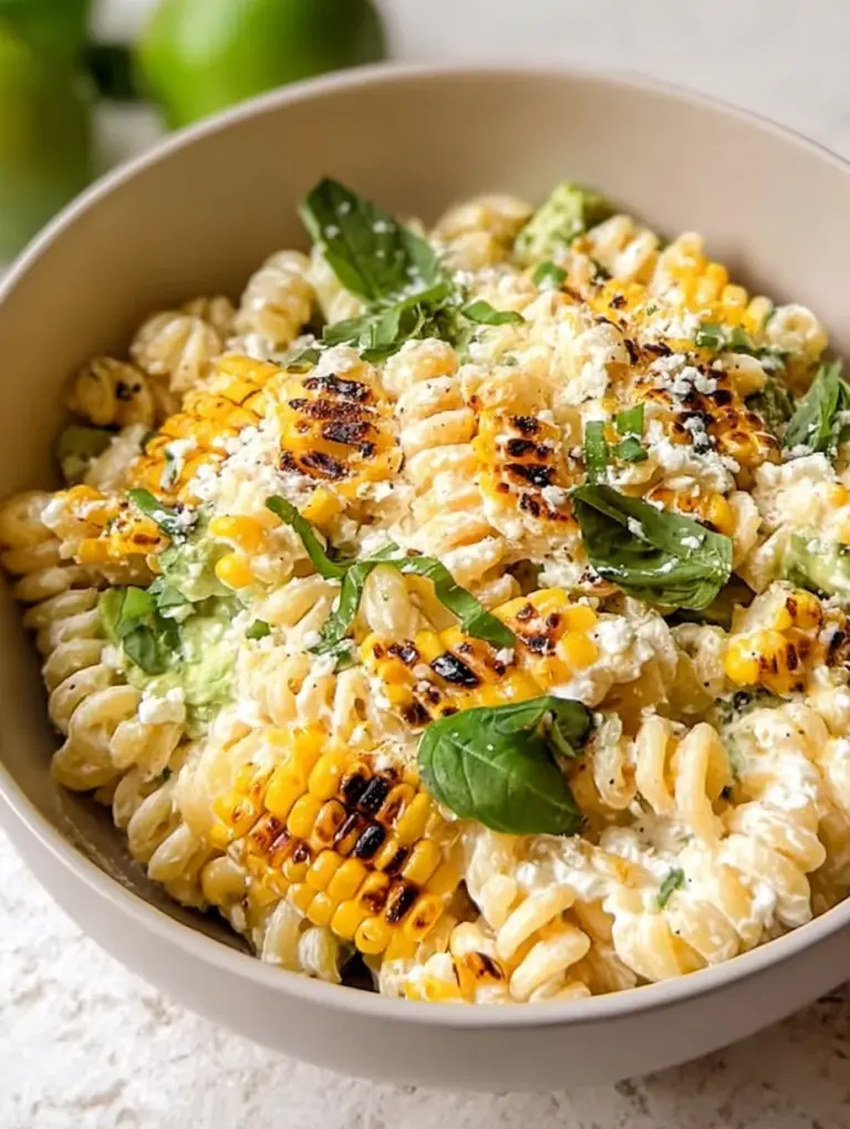 Creamy Street Corn Pasta Salad