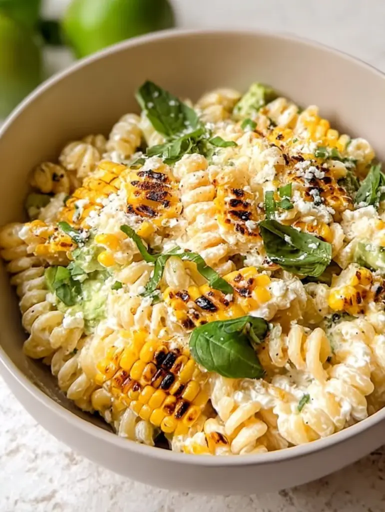 Creamy Street Corn Pasta Salad