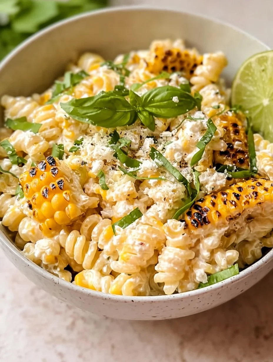 Creamy Street Corn Pasta Salad