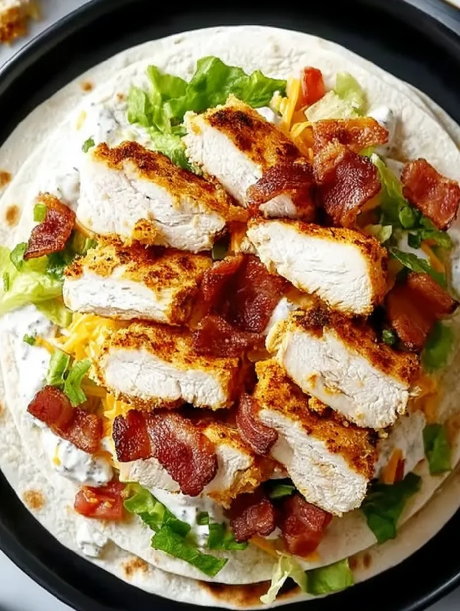 Crispy Chicken Bacon Ranch Wrap