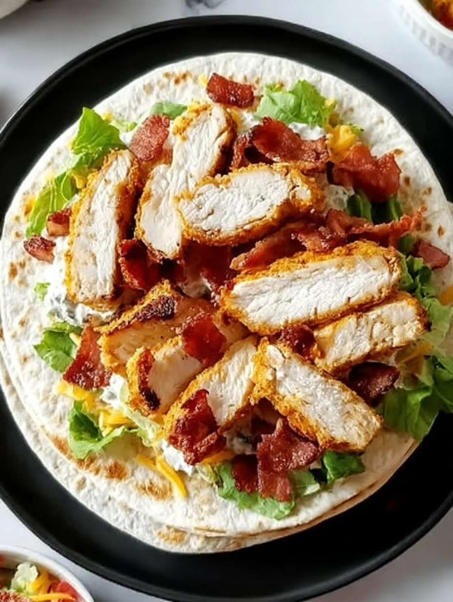 Crispy Chicken Bacon Ranch Wrap