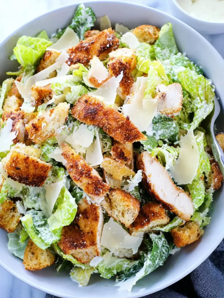 Crispy Chicken Caesar Salad