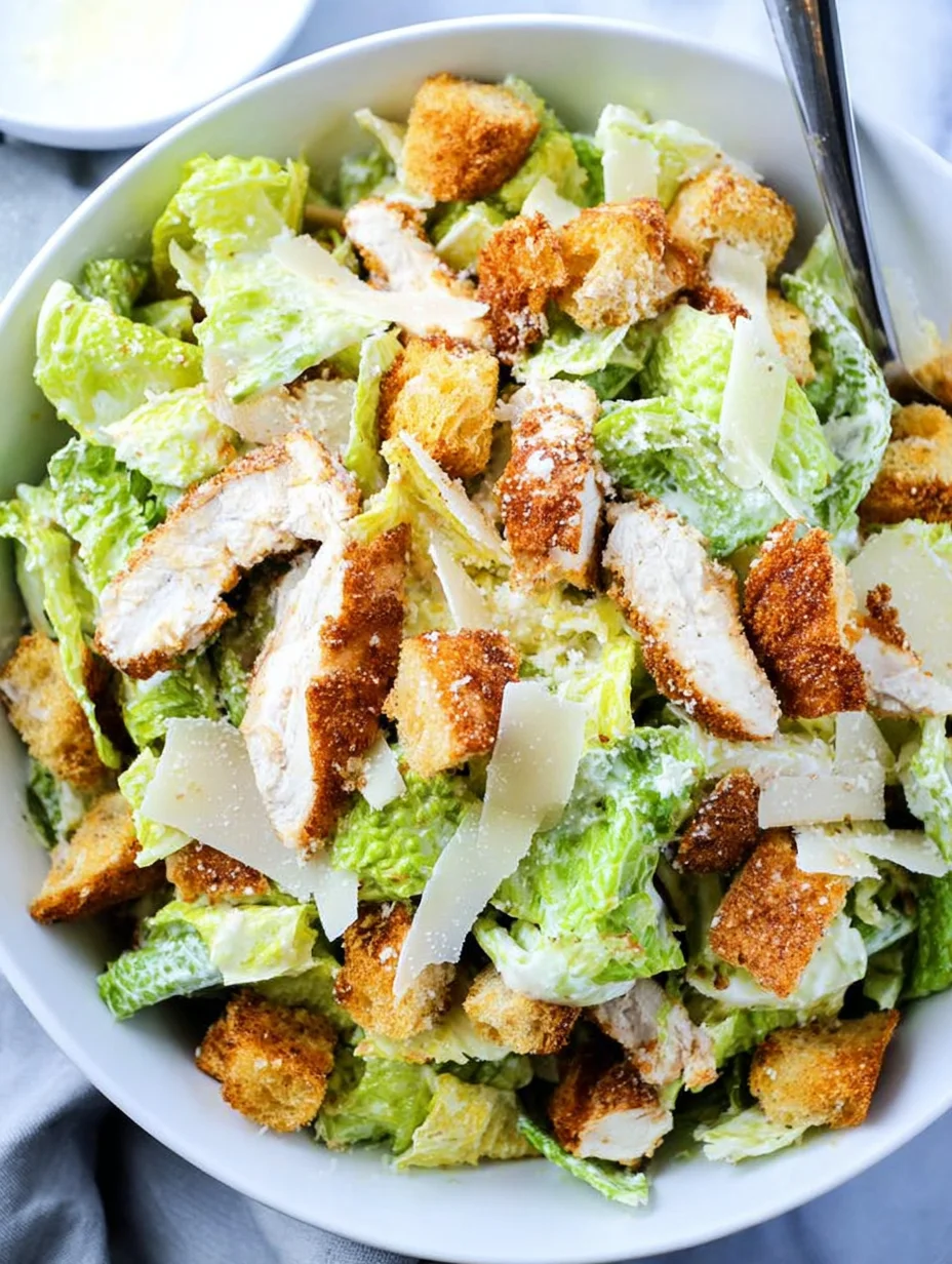 Crispy Chicken Caesar Salad