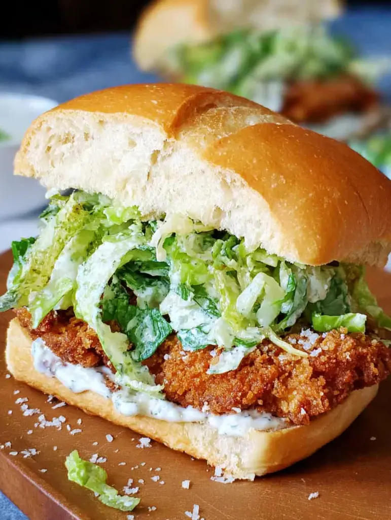 Crispy Chicken Caesar Sandwich