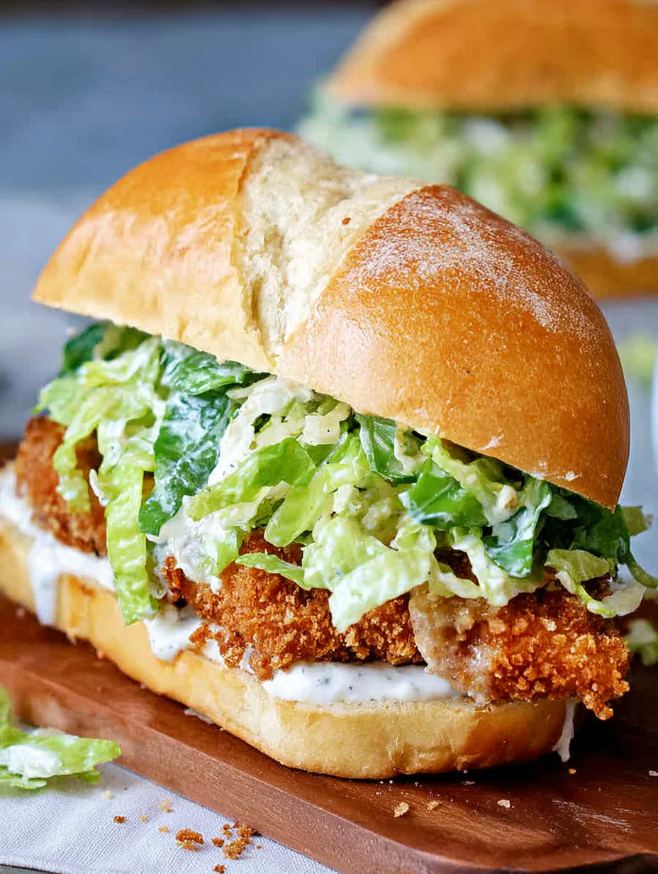 Crispy Chicken Caesar Sandwich