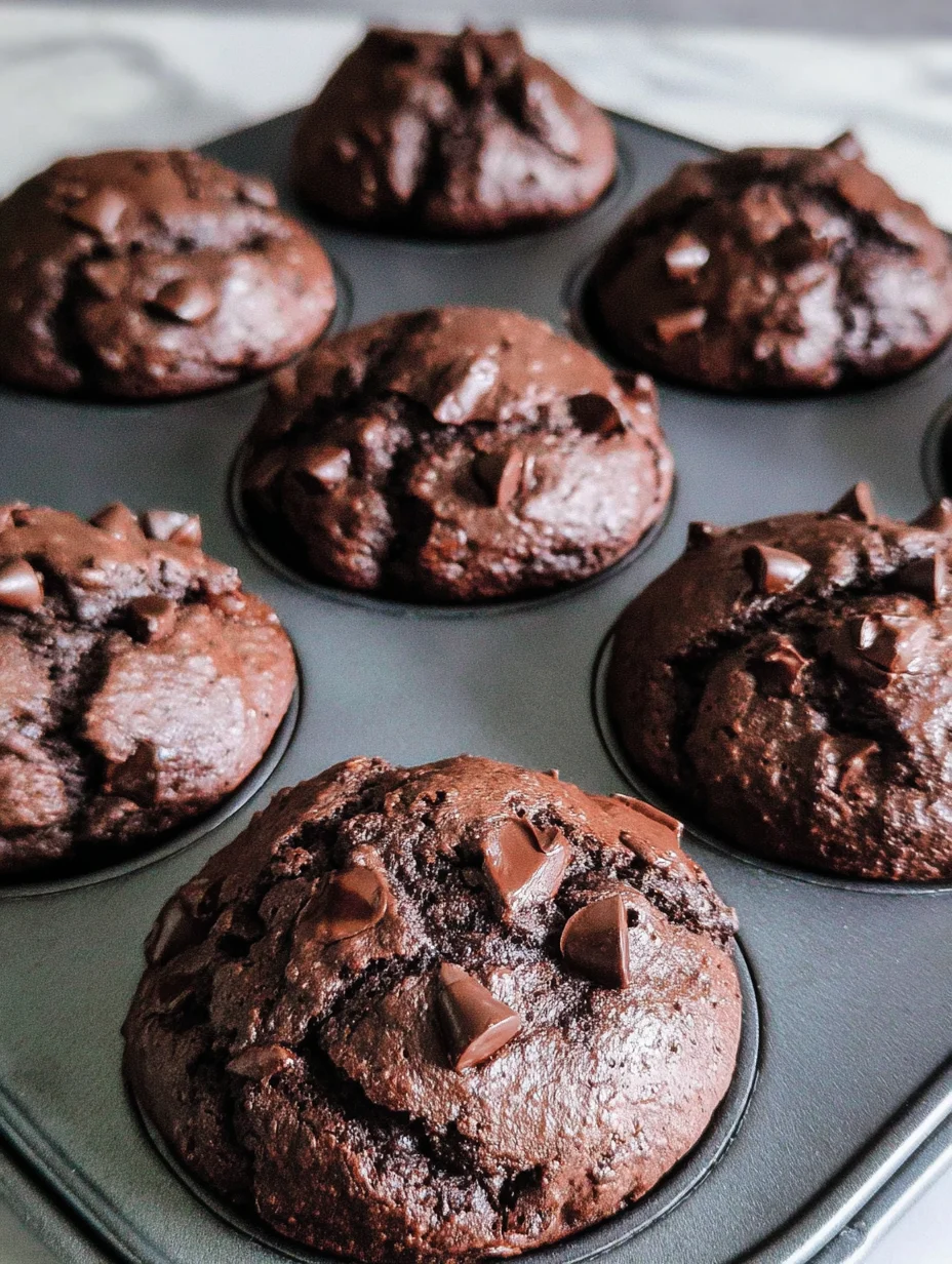 Double Chocolate Chip Muffins
