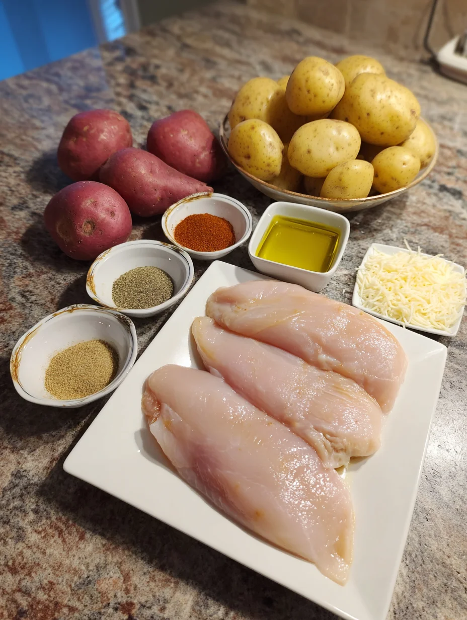 Garlic Parmesan Chicken and Potatoes
