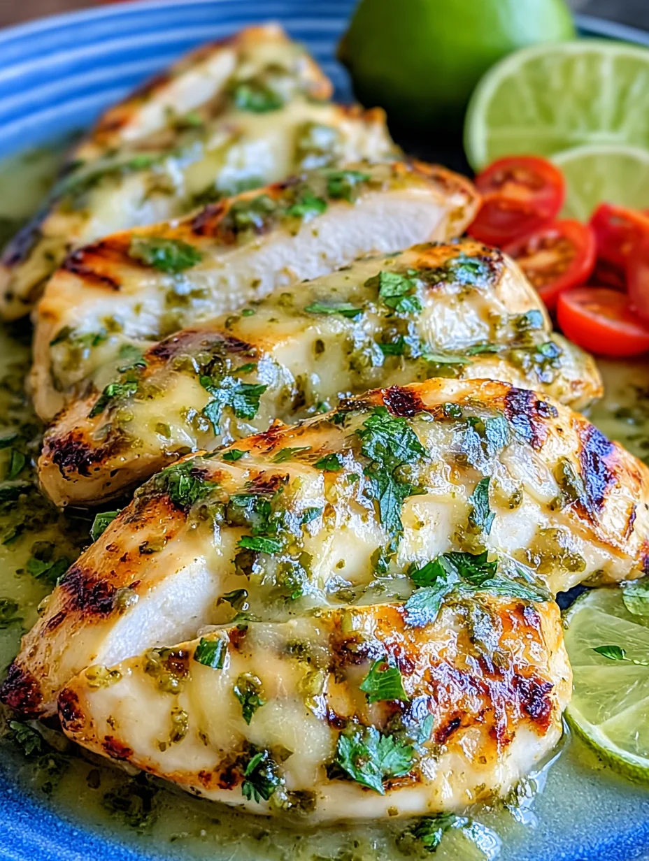 Grilled Salsa Verde Pepper Jack Chicken