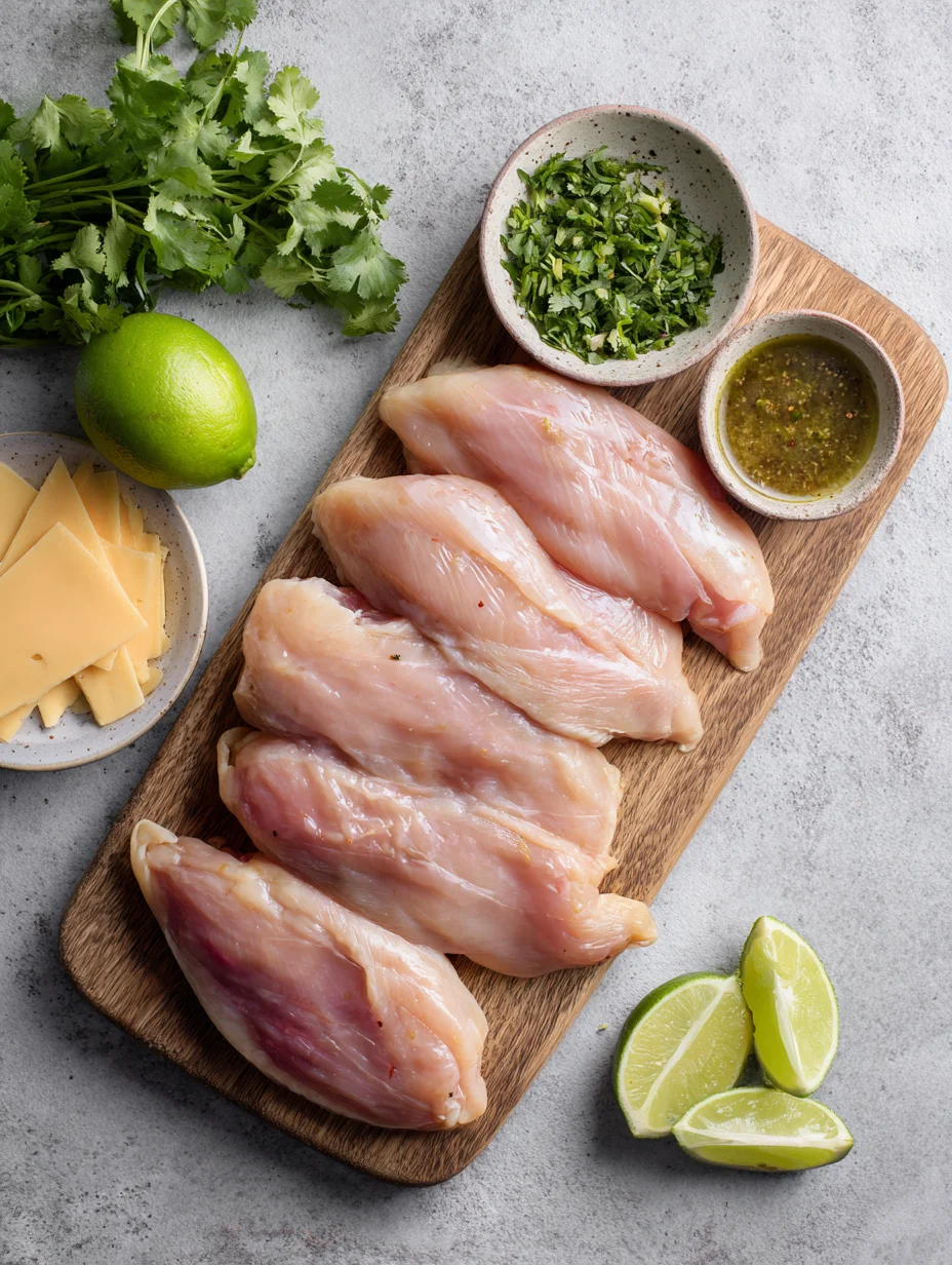 Grilled Salsa Verde Pepper Jack Chicken