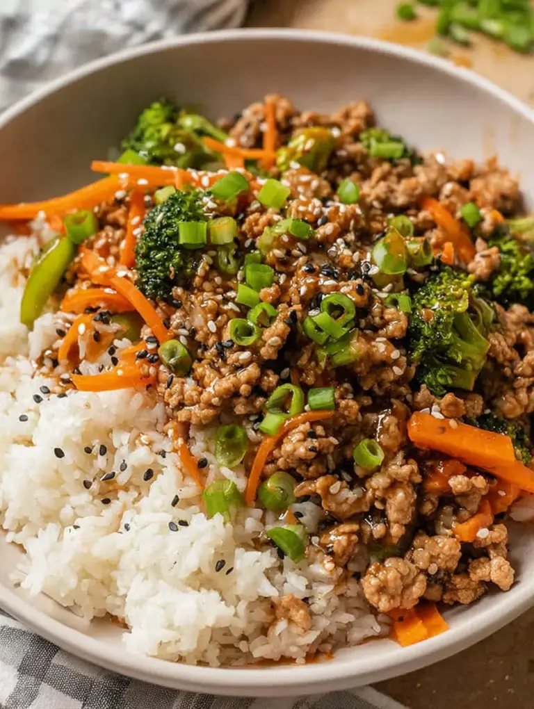 Ground Turkey Teriyaki Stir Fry