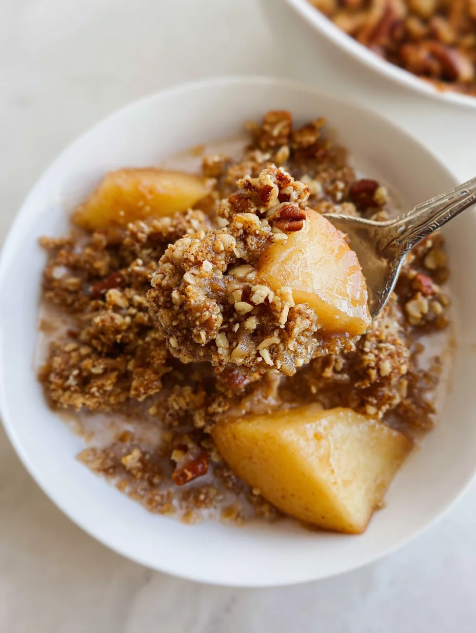 Healthy Breakfast Apple Crumble