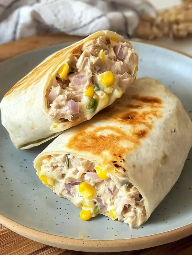 Healthy Tuna Melt Wrap