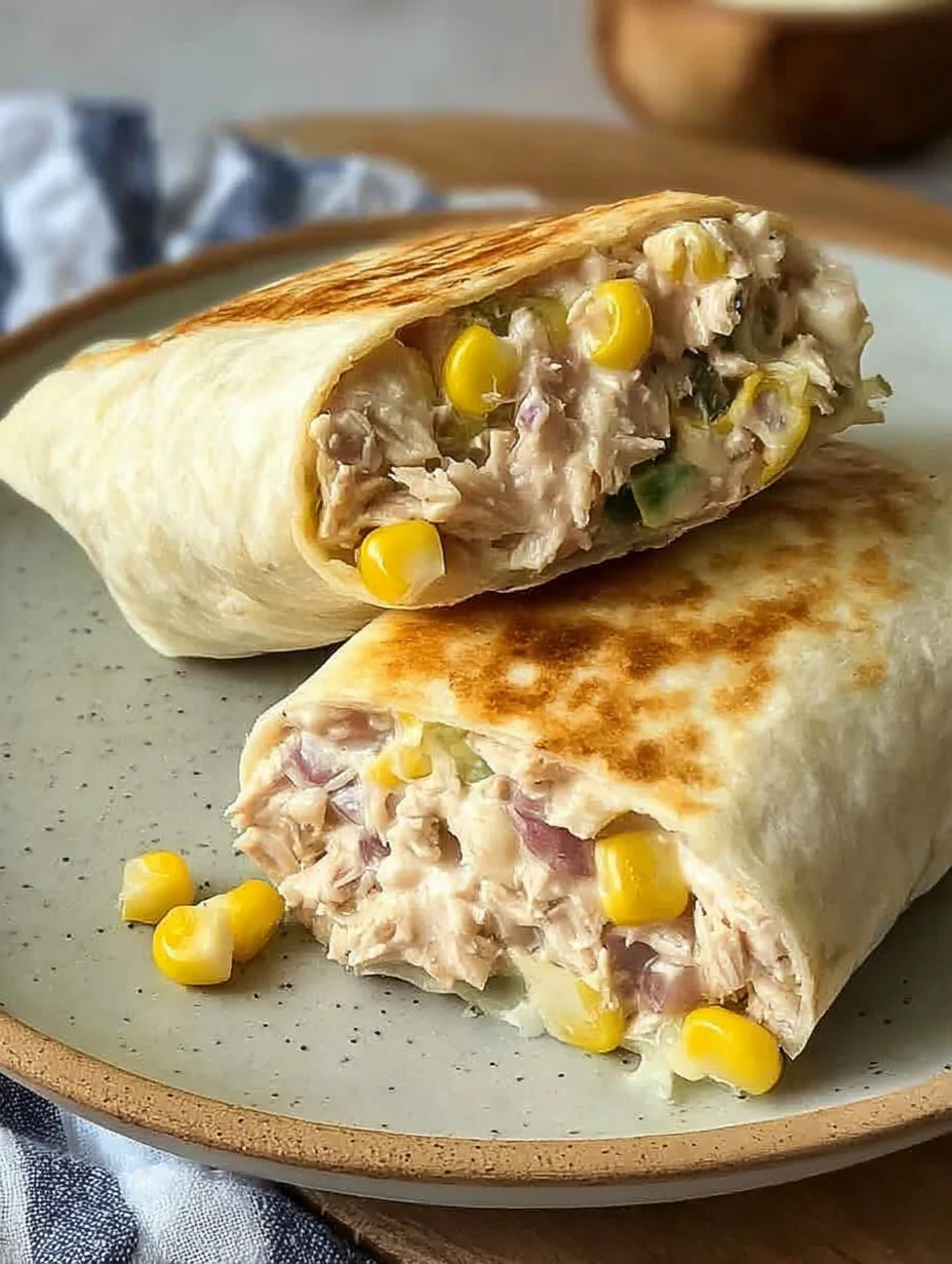 Healthy Tuna Melt Wrap