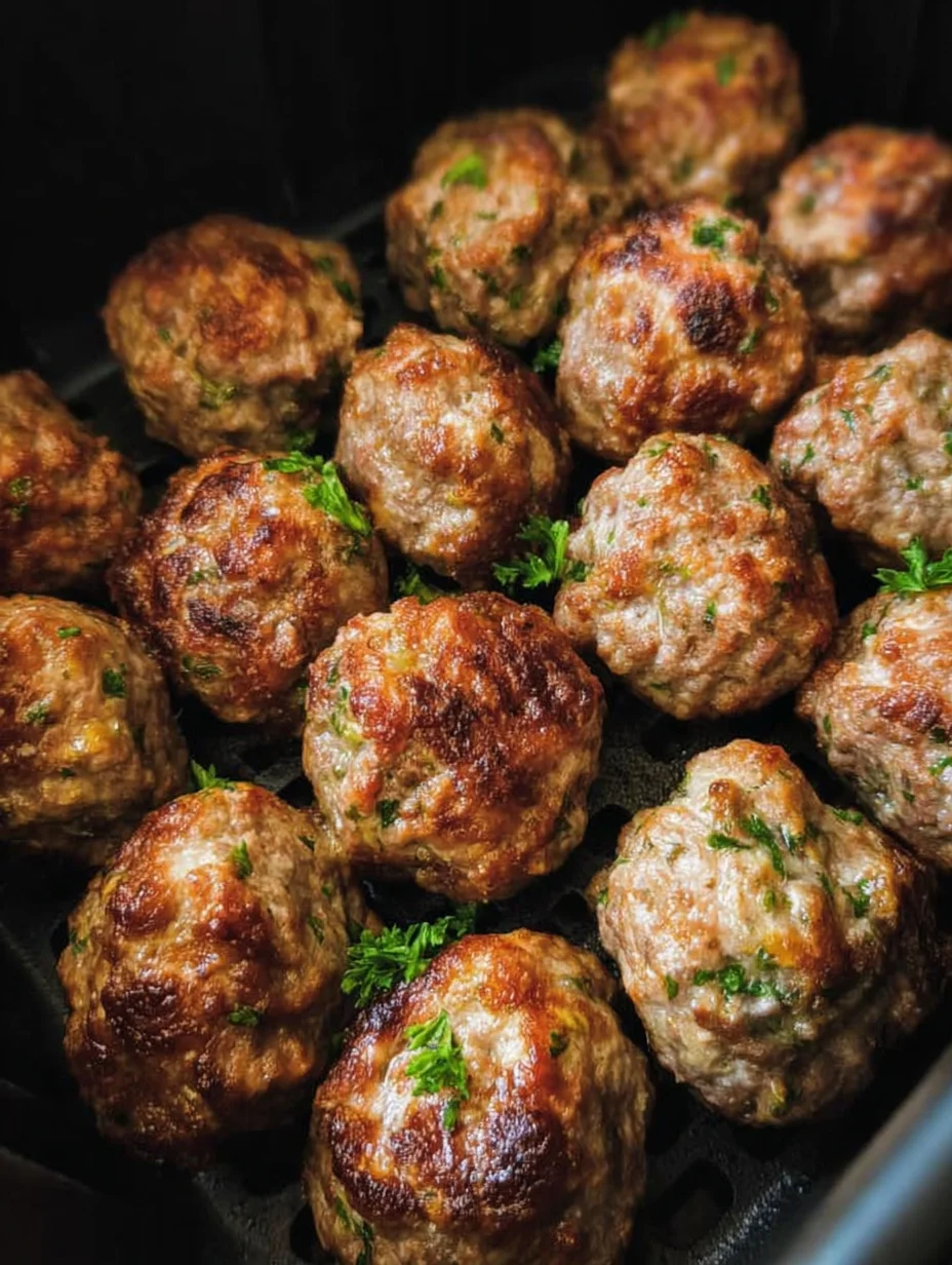 Juicy Air Fryer Meatballs