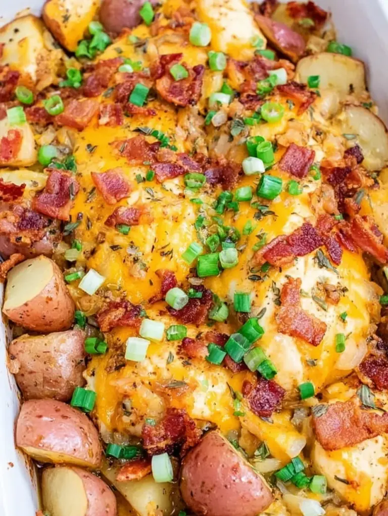 Loaded Chicken and Potato Casserole