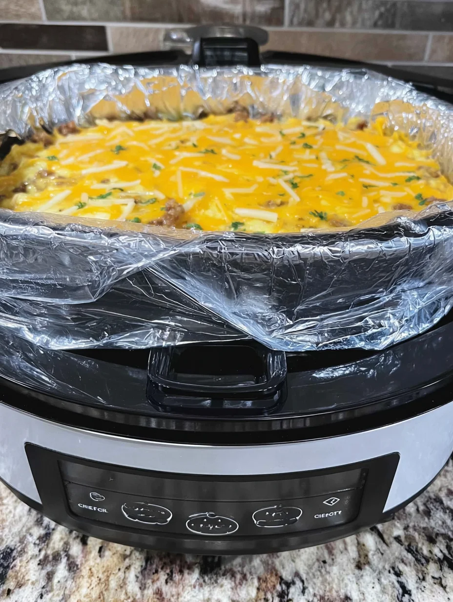 Overnight Slow Cooker Breakfast Casserole