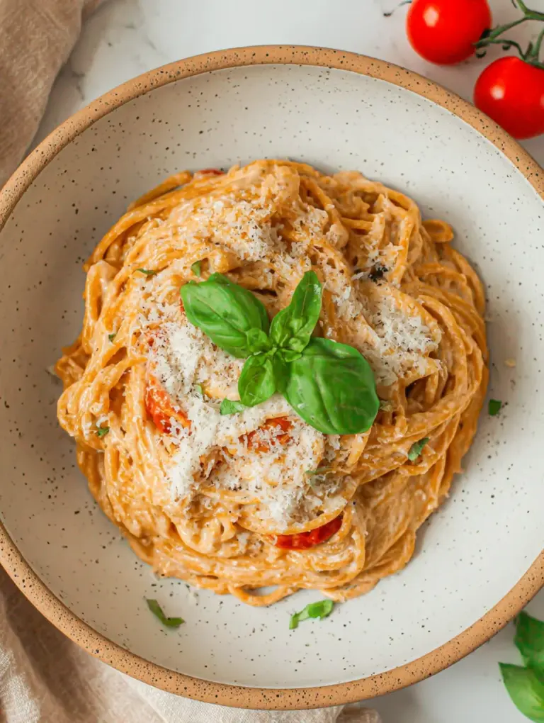 Roasted Tomato and Garlic Ricotta Pasta