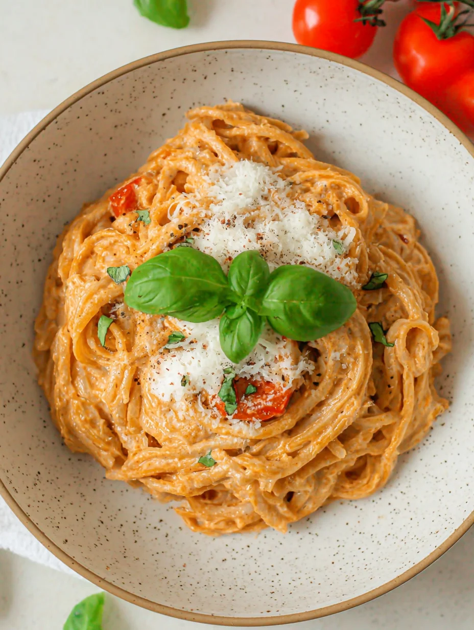 Roasted Tomato and Garlic Ricotta Pasta