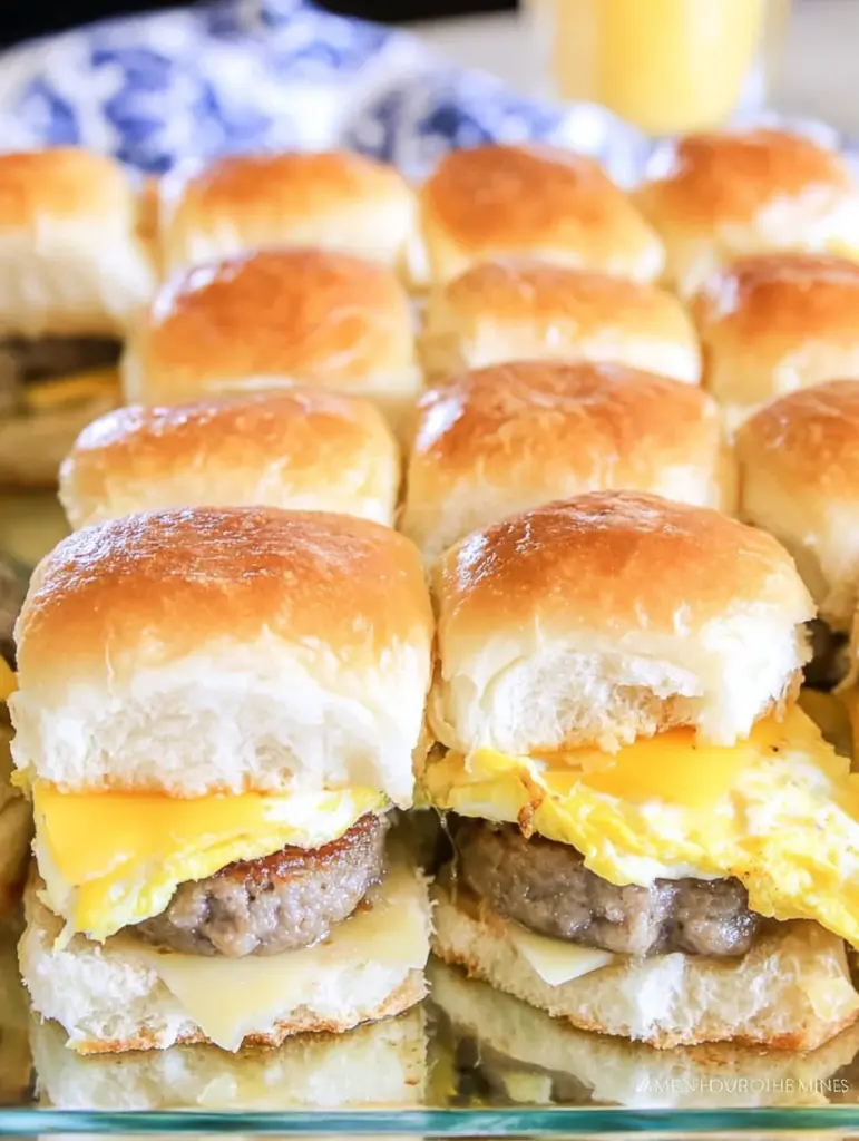 Sausage Egg and Cheese Breakfast Sliders