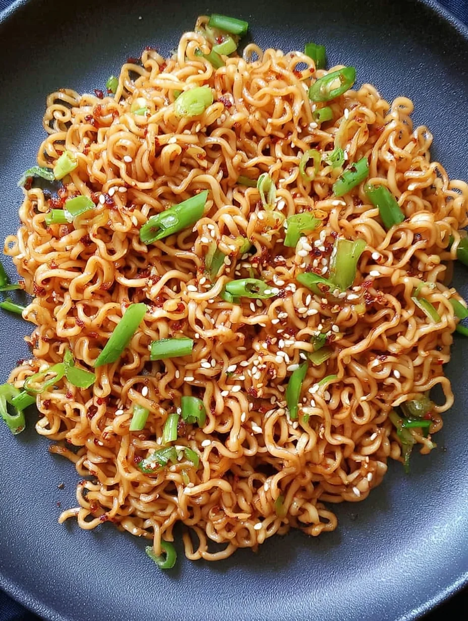 Sesame Garlic Ramen Noodles