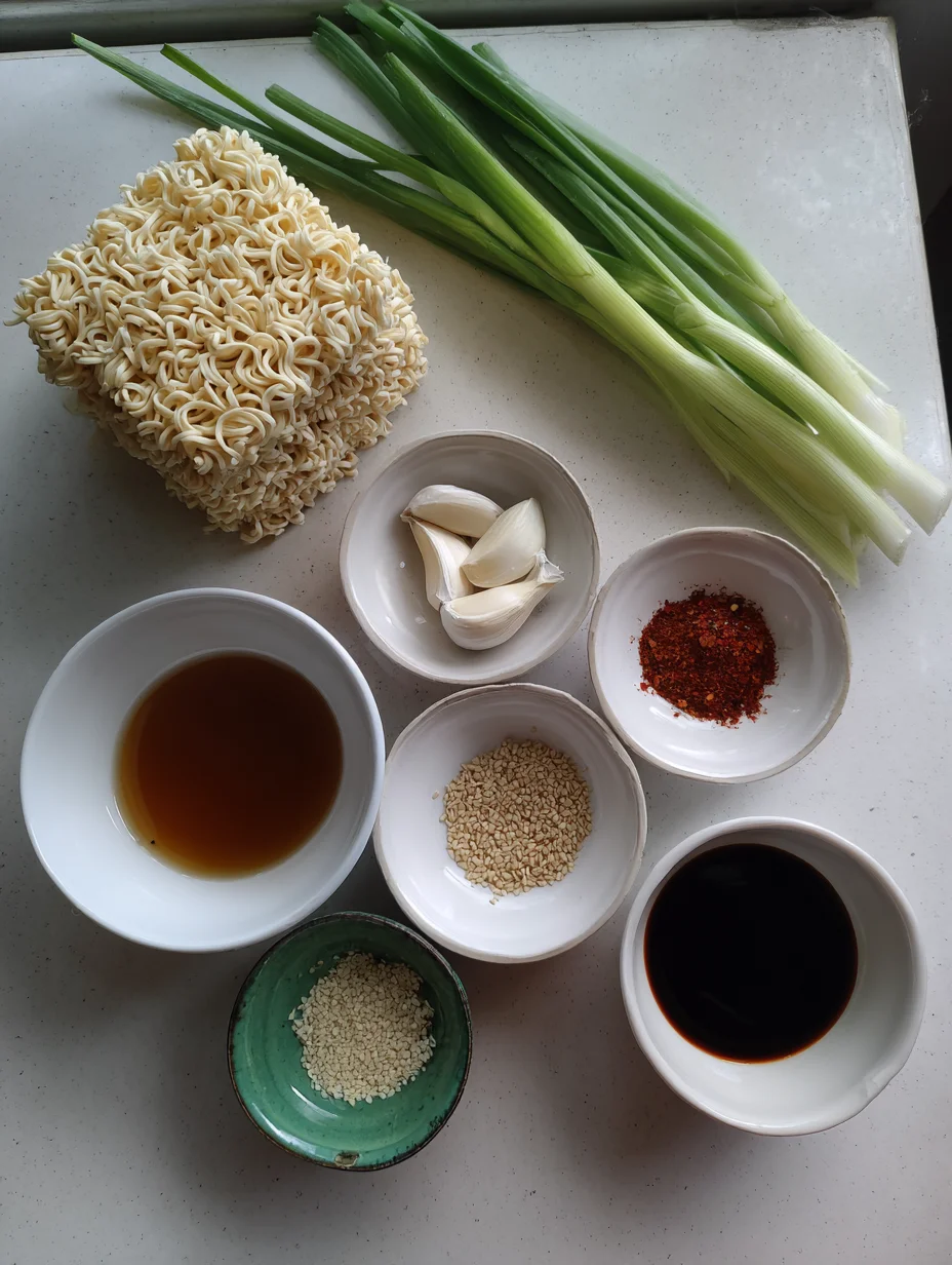 Sesame Garlic Ramen Noodles