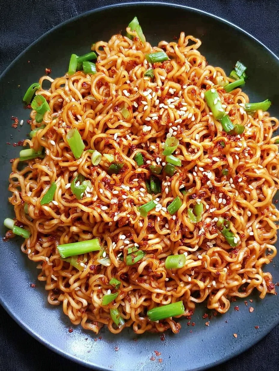 Sesame Garlic Ramen Noodles