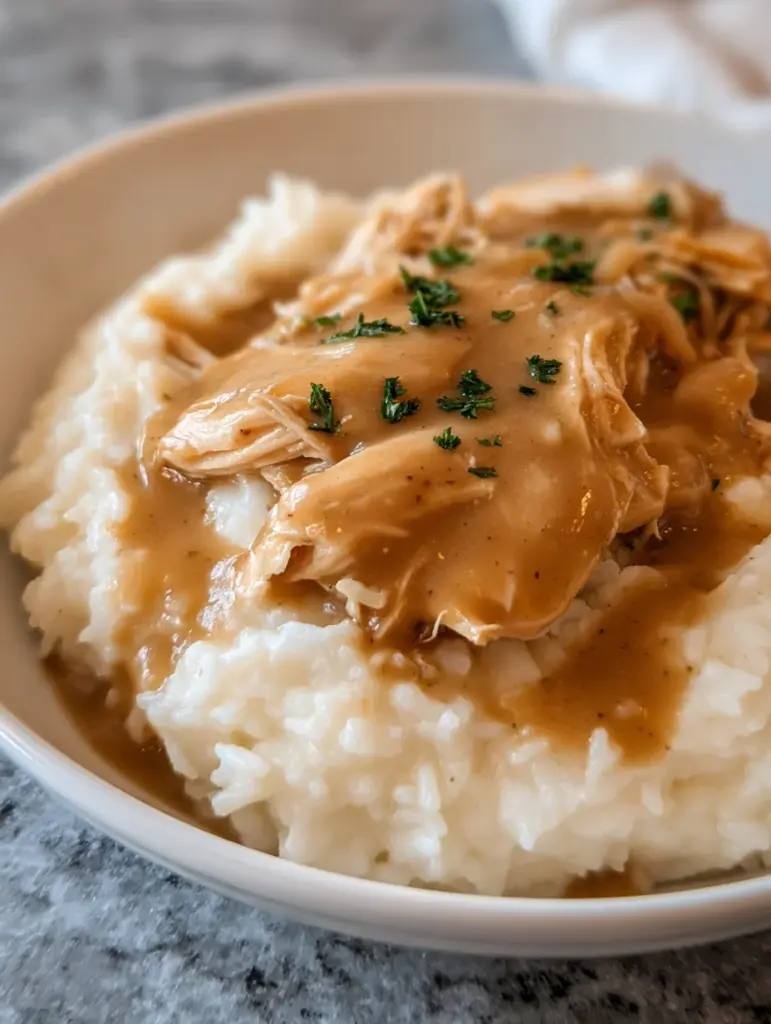 Slow Cooker Chicken and Gravy