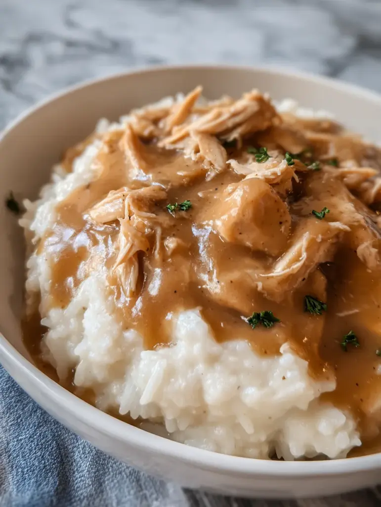 Slow Cooker Chicken and Gravy