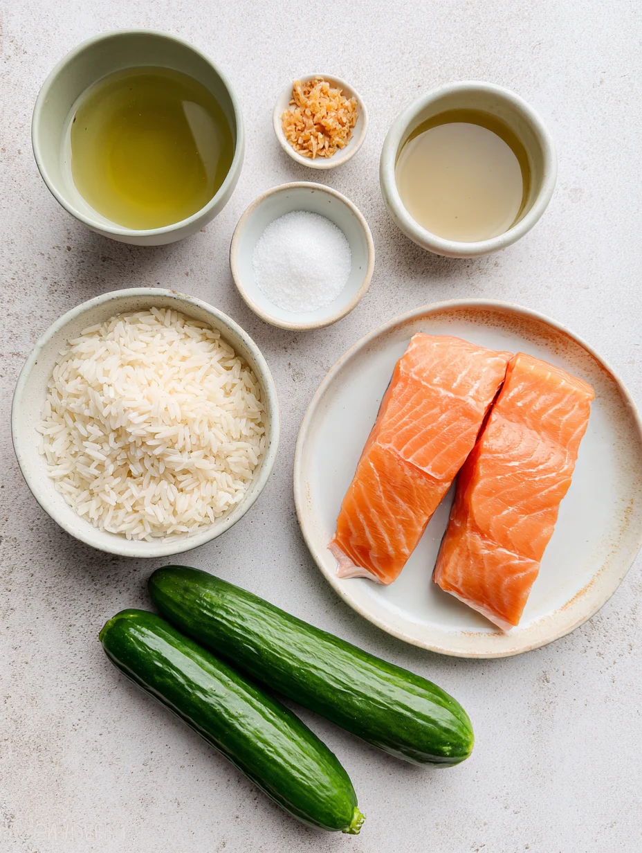 Spicy Salmon Bowls with Coconut Rice