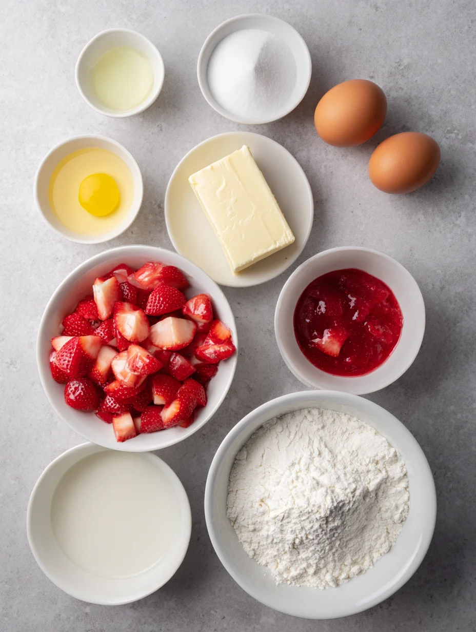 Strawberry Lemon Blondies