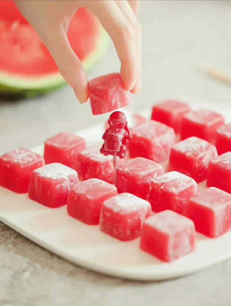 Watermelon Mochi