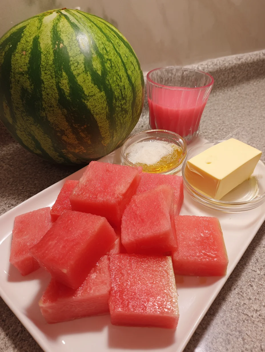 Watermelon Mochi