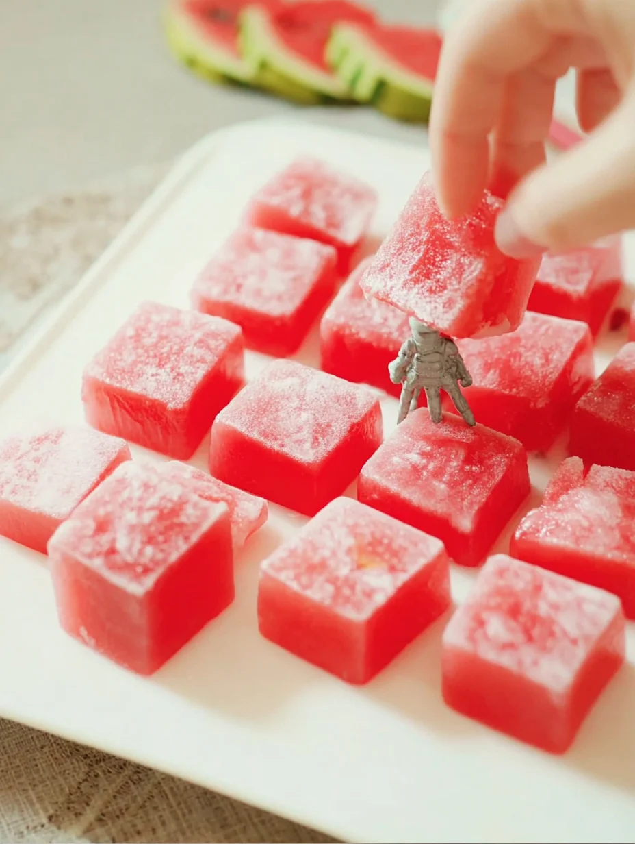 Watermelon Mochi