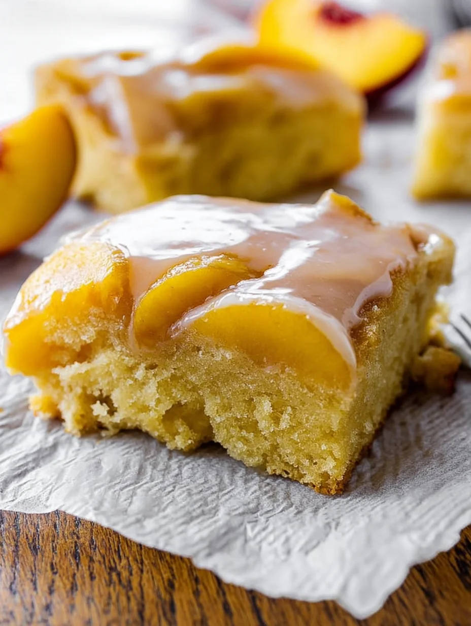 Brown Sugar Peach Cake