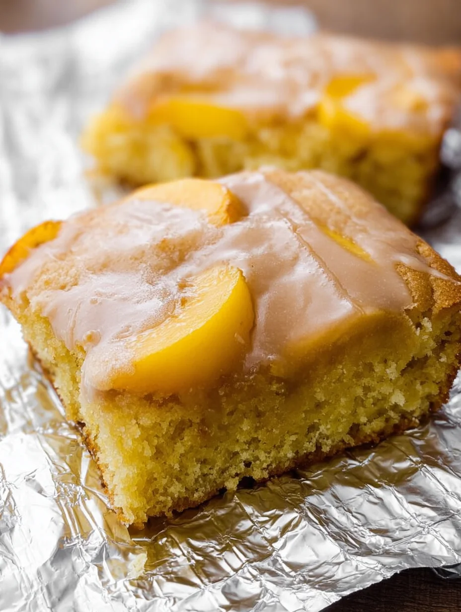 Brown Sugar Peach Cake